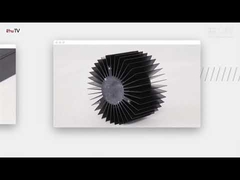 Profissionais de dissipadores de calor anodizados extrudidos negros 6005 T66 para computadores industriais