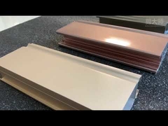 6061 Perfil de extrusão de alumínio em pó pintado / anodizado para elevador