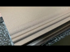 6063 T5 Perfis de vidro de alumínio pintados em pó para janelas deslizantes