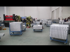 Pólvora anodizada prateada / preta Painel solar pintado Quadro de alumínio oxidado