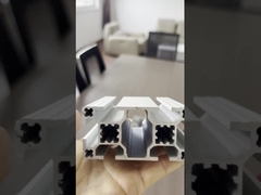 T6 Sistema de perfis de alumínio temperado 40X40 Slot Anodizado