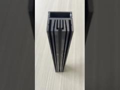 Pá de ventoinha industrial pintada com pó prateado / Perfil de extrusão de alumínio para pá de refrigeração