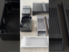 Perfis de extrusão de dissipador de calor de alumínio extrudido com anodização / usinagem CNC