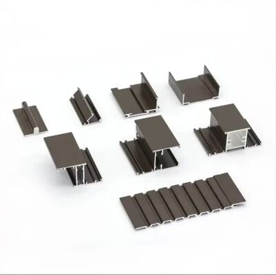 Wood-Grain Transfer Aluminum Extrusion Profile in 6063 Alloy with Customized Dimensions