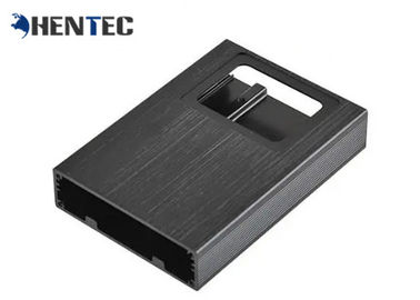 Black Anodized Aluminum Shell / Extruded Aluminum Project Box For Electronics