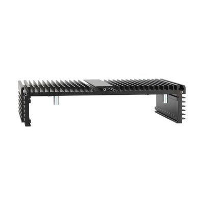 Custom Mill Finished Black Anodized 6063-T5 Aluminum Heat Sink for Audio Equipment