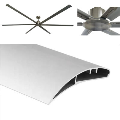 Customized Dimension 6063 Aluminum Alloy Industrial Fan Blade with Sandblasting Anodized Surface for Cooling Tower