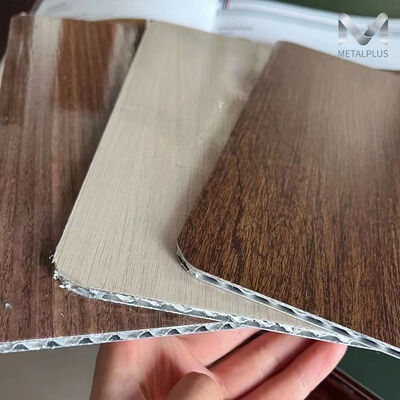 Wooden Fluorocarbon Coating Fireproof B1 Rating Light Weight Aluminum Core Composite Panel ACP