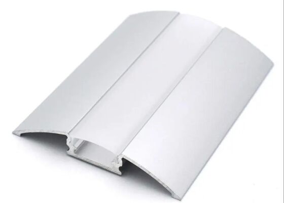 Aluminium LED Light Lamp Extruded Housing Extrusion Silver Anodizing Profile