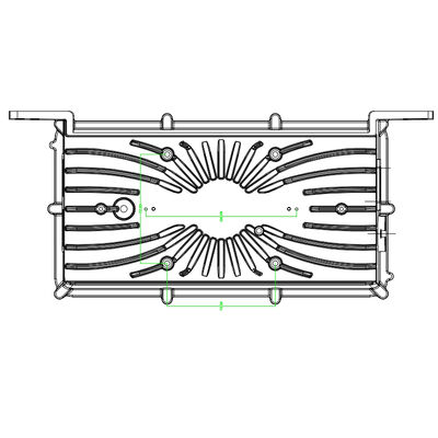 Good Thermal Dissipation Aluminum Die Cast Housing Battery Charger Enclosure with Powder Coating by High Pressure Die Casting
