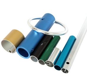 Pulverize alumínio anodizado revestido expulsou tubulação/tubulação redonda de alumínio com fazer à máquina do CNC