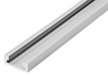 O canal de alumínio anodizado da extrusão do perfil de alumínio da construção mura finamente o tipo de U