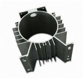 Cilindro de alumínio industrial anodizado prateado Shell do perfil 6063 com fazer à máquina terminado
