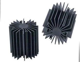 O dissipador de calor do girassol/perfis de alumínio da extrusão do dissipador de calor para a luz conduzida, enegrece anodizado