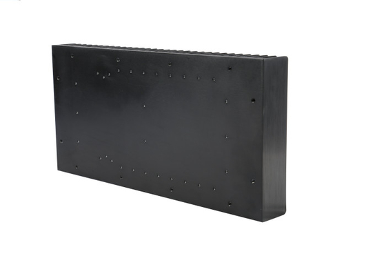 Anodizado em preto brilhante e extrudido, extrusão de dissipadores de calor de alumínio industrial 6063-T5