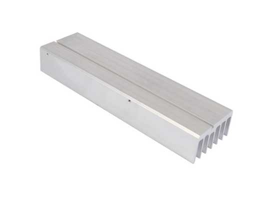 Anodizado em preto brilhante e extrudido, extrusão de dissipadores de calor de alumínio industrial 6063-T5