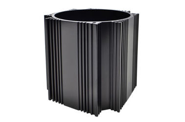 preto feito sob encomenda cilindro de alumínio anodizado ISO9000 de Shell do cilindro de alumínio