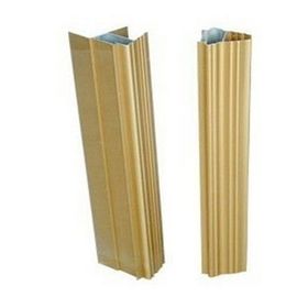 10 um anodizaram 6063 t5 expulsaram os perfis de alumínio para a luz das portas deslizantes/titânio escuro
