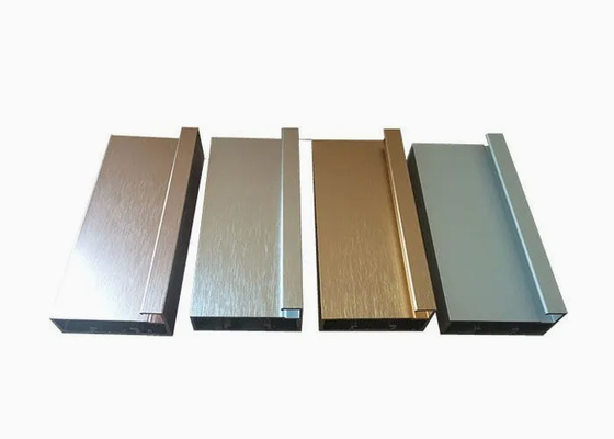 Profil de secções de alumínio extrudido industrial anodizado e colorido com usinagem CNC