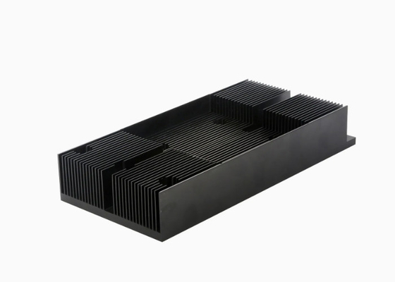 Anodizado preto 6060 Perfis de extrusão de aquecedores de alumínio de grande porte T66