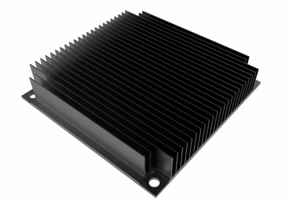 6005 perfis expulsos anodizados pretos do dissipador de calor para o equipamento audio