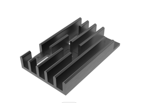 O preto de alumínio do perfil da extrusão do dissipador de calor de 6060 ligas anodizou Electrophoretic