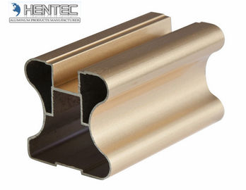 Champagne anodizou os quadros de janela de alumínio Q/320281/PDWD-2008